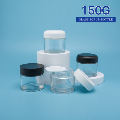 Повторно использованный стеклянный косметический опарник 150g Scrub слезать упаковку Skincare салициловой кислоты питательную