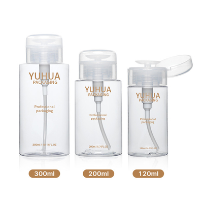пластиковая упаковка макияжа 200ml 300ml разливает ясную бутылку по бутылкам ЛЮБИМЦА разрядки насоса прессы