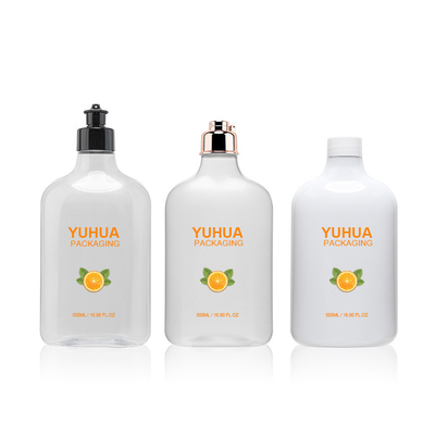 пластиковая упаковка гигиенической косметикаи 500ml разливает белое прозрачное по бутылкам с крышкой 28/410