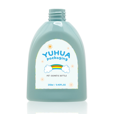 Ярлык ребенк насоса цветка бутылки 250ml лосьона сливк мытья тела пластиковый милый