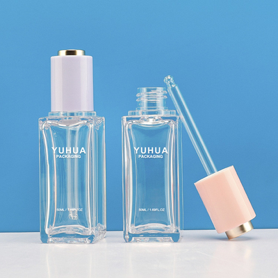 пластиковая упаковка 50ml разливает бутылку по бутылкам капельницы сыворотки прессы кнопки извива ясную