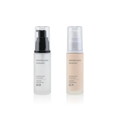 стеклянная жидкостная бутылка учреждения 30ml с заботой кожи Sunblock 1oz увлажнителя ухода за лицом насоса