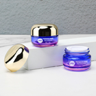 Printing Electroplating Fancy Glass Cream Jar 15g 20g 30g For Skincare Packaging