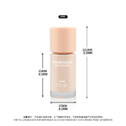 30ml Transparent Liquid Foundation Bottles With Cap Cosmetic Packaging