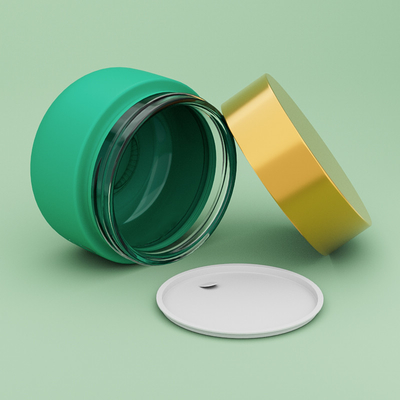 OEM ODM Пустой матовый косметический крем Jar 100г Стеклянный корпус масло Jar с крышкой