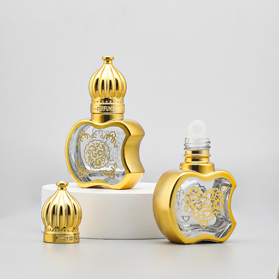 6ml 8ml 12ml Пустой стеклянный рулон на бутылке Роскошная косметическая упаковка Контейнер парфюмерии Эфирное масло бутылка