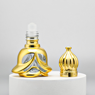 6ml 8ml 12ml Пустой стеклянный рулон на бутылке Роскошная косметическая упаковка Контейнер парфюмерии Эфирное масло бутылка