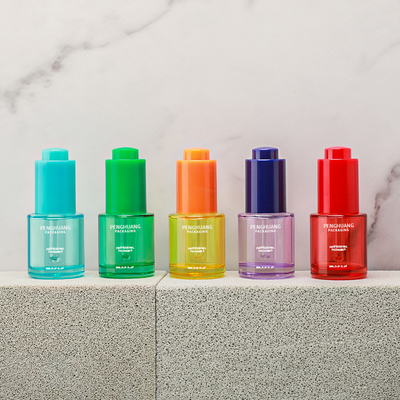 бутылка сыворотки бутылки стекла эфирного масла 20ml 25ml 40ml 50ml роскошная упаковывая с капельницей