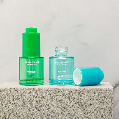 бутылка сыворотки бутылки стекла эфирного масла 20ml 25ml 40ml 50ml роскошная упаковывая с капельницей
