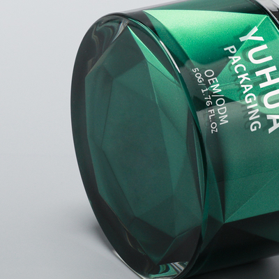 50G пластиковые упаковочные банки Luxuyr пустые акриловые пластиковые кружки с крышкой
