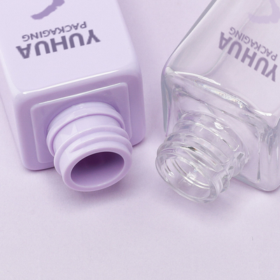 Настроенный логотип пластиковый квадратный капельницы бутылка эсенс масла сыворотки бутылка для настройки логотипа ухода за кожей