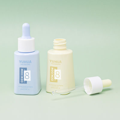 Печать логотипа 50 мл бутылки для капель сыворотки PET для эфирных масел и ухода за кожей