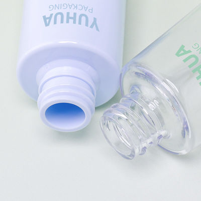 Печать логотипа 50 мл бутылки для капель сыворотки PET для эфирных масел и ухода за кожей