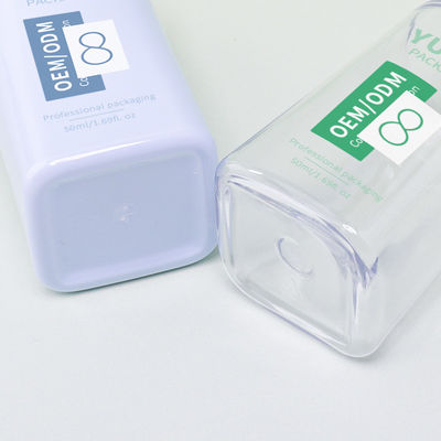 Печать логотипа 50 мл бутылки для капель сыворотки PET для эфирных масел и ухода за кожей