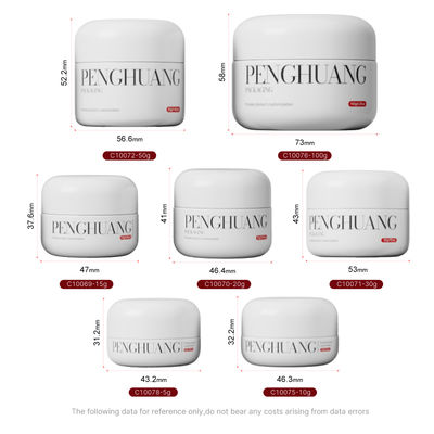 Пользовательские стеклянные банки для крема для бальзама для губ в белом/прозрачном/индивидуальном исполнении с логотипом и индивидуальным цветом/печатью