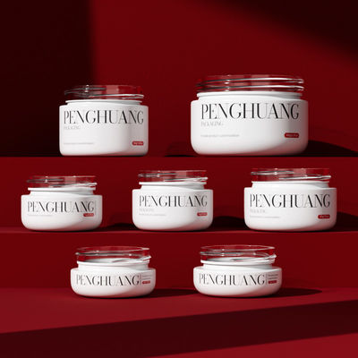 Пользовательские стеклянные банки для крема для бальзама для губ в белом/прозрачном/индивидуальном исполнении с логотипом и индивидуальным цветом/печатью