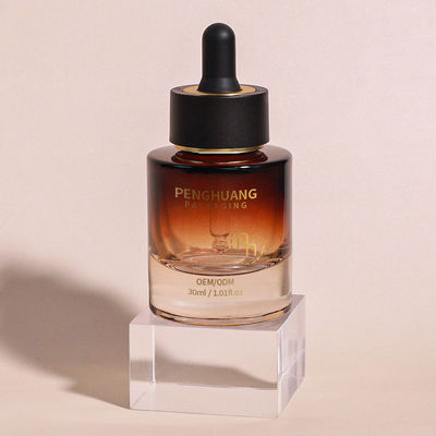 Прозрачные стеклянные флаконы-капельницы для сывороток для индивидуальных потребностей по уходу за кожей