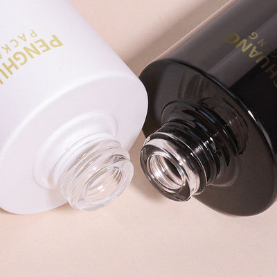 Круглая стеклянная бутылка капельницы с настраиваемым логотипом в соответствии с требованиями клиента