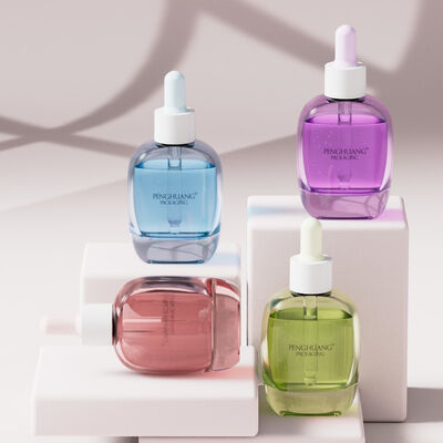 30 мл стеклянный капельник для сыворотки бутылка для масла бутылка для сыворотки с шелковым экраном Теплое штампование