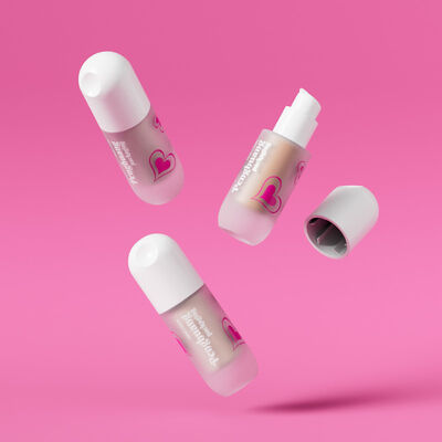 Pump Cap Liquid Foundation Bottles 30ml Customized Logo Профессиональная косметическая упаковка для жидких косметических продуктов