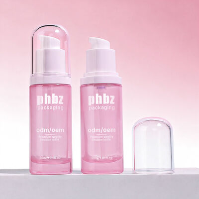 Стеклянные флаконы для лосьона со стеклянными бутылками с помпой, прочный материал стеклянной бутылки, предназначенный для лосьонов для ухода за кожей и косметики