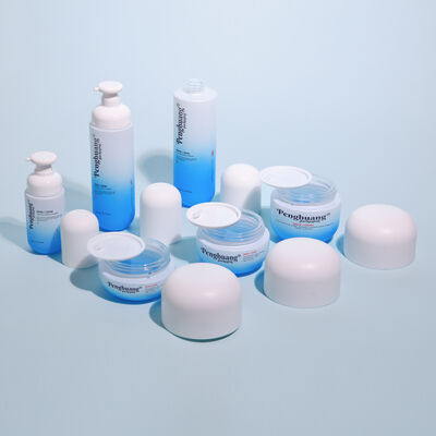 Стеклянный косметический комплект упаковки, обеспечивающий шелковую печать, обработку поверхности с пользовательским логотипом и персонализацией цвета