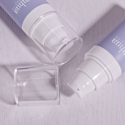 Перерабатываемая пластиковая бутылка для лосьона с безвоздушным насосом и завинчивающейся крышкой для упаковки косметических сывороток и тоников, а также печати логотипа на заказ