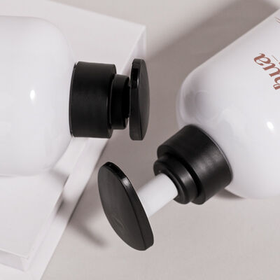 500 мл Круглая косметическая бутылка из ПЭТ из перерабатываемого материала, поддерживающая инициативы в области устойчивой упаковки косметики