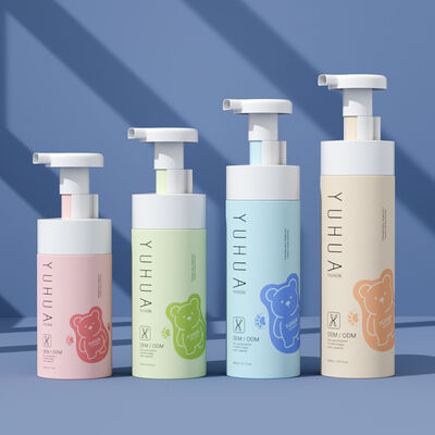 Plastic Packaging foam Bottles Suitable for Cosmetic Products Featuring Screw Cap Design and Silk Screen Printing Compatibility