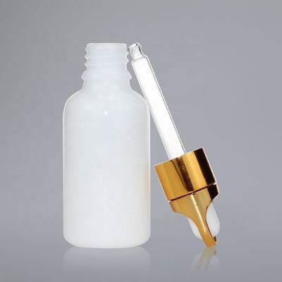 Высококачественная косметическая белая бутылка капельницы бутылки 30ml капельницы фарфора стеклянная
