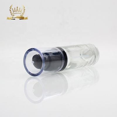 Luxury Round 30ml Cosmetics Packaging Glass Liquid Foundation Bottle With Beauty Pump