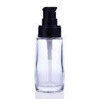 Custom Design Glass Cosmetic 30ml Foundation Bottle With  Pump For Liquid Makeup F033