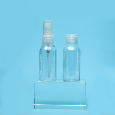Прозрачная пластиковая упаковка 50ml разливает насос по бутылкам погружения с тонким соплом