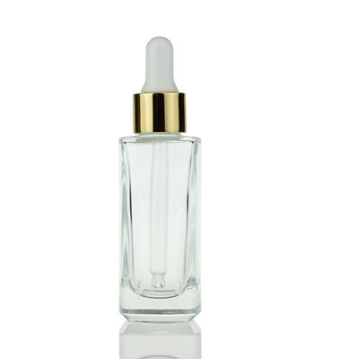 бутылка Skincare капельницы квадрата 35ml наблюдает бутылка S025 сыворотки косметическая стеклянная