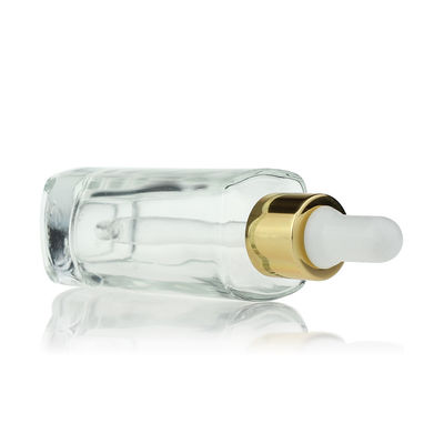 бутылка Skincare капельницы квадрата 35ml наблюдает бутылка S025 сыворотки косметическая стеклянная