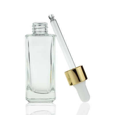 бутылка Skincare капельницы квадрата 35ml наблюдает бутылка S025 сыворотки косметическая стеклянная