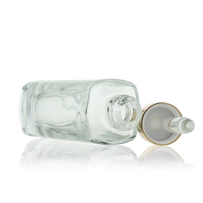 бутылка Skincare капельницы квадрата 35ml наблюдает бутылка S025 сыворотки косметическая стеклянная