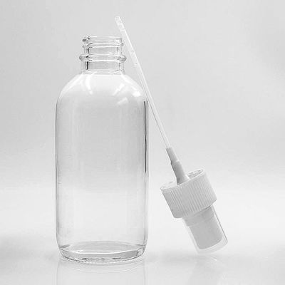 Жидкостные бутылки стекла Бостон ясности 120ml с брызгами насоса
