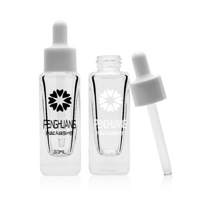 бутылка стекла сыворотки 50ml с белой капельницей