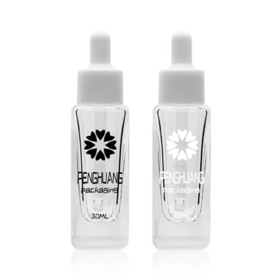 бутылка стекла сыворотки 50ml с белой капельницей