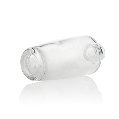 бутылка стекла учреждения 30ml Frost с розовым золотым насосом