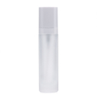 Clear Pump Glass Lotion Liquid Foundation Bottle Empty Custom 35ml With Cover