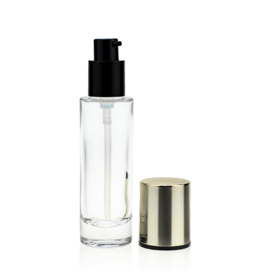 Косметики упаковывая жидкостную бутылку стекла учреждения 30ml с насосом