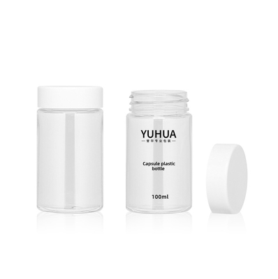 пластиковая упаковка ЛЮБИМЦА 210ml разливает пустой контейнер по бутылкам таблетки капсулы с белой завинчивой пробкой