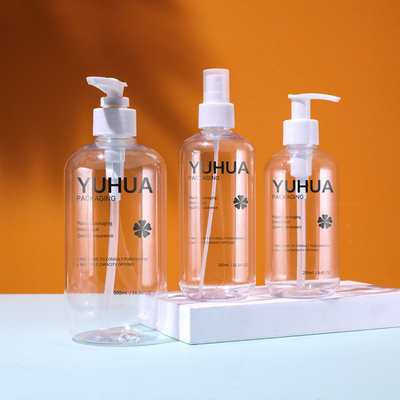 шампунь ЛЮБИМЦА 250ml 300ml 500ml разливает ясную пластиковую бутылку по бутылкам брызг с насосом