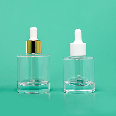 Пипетка 50ml насоса нажима бутылки стекла капельницы масла сыворотки ясная