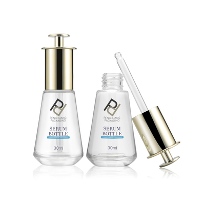 сыворотка капельницы прессы 30ml 1OZ стеклянная разливает горячий штемпелевать по бутылкам