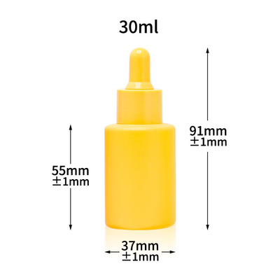 Бутылка 30ml капельницы сыворотки штейновая стеклянная заморозила косметическую бутылку эфирного масла 1oz