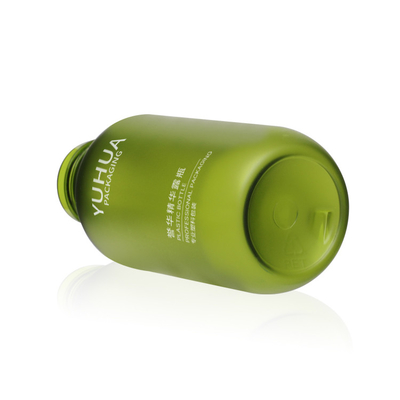 зеленая округлая форма бутылки пластиковой упаковки 60ml 24/410 с капельницей прессы