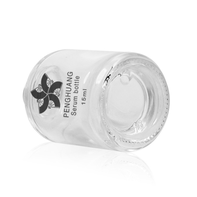 бутылка цилиндра 15ml круглая стеклянная с белой пластиковой капельницей
